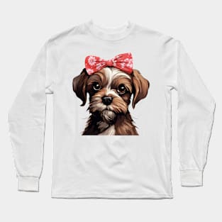 Fancy Wiredhaired Dog Long Sleeve T-Shirt